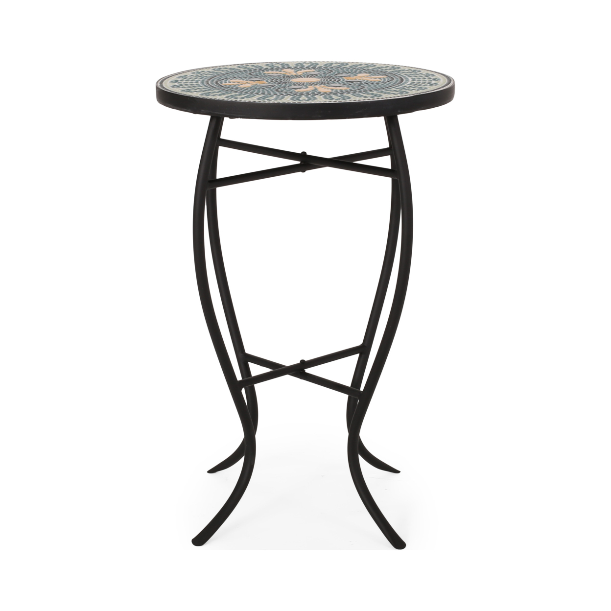 Ayianna Indoor Side Table With Tile Top