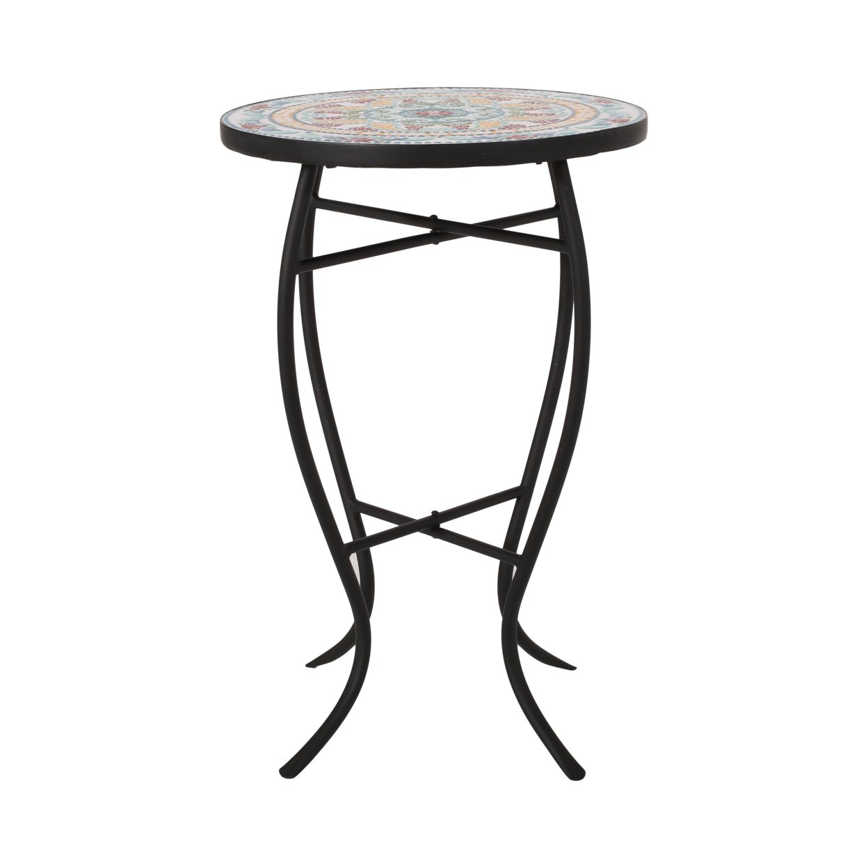 Frimy Outdoor Side Table With Tile Top