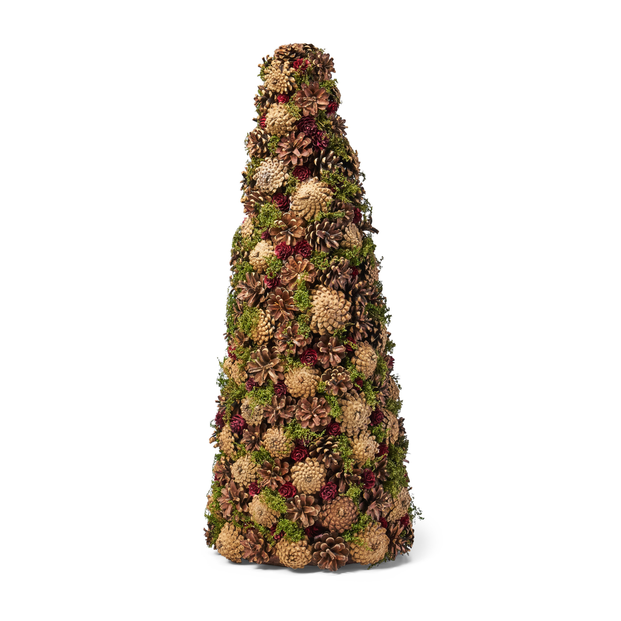 Elif Pre-Decorated Pine Cone Unlit Artificial Tabletop Christmas Tree