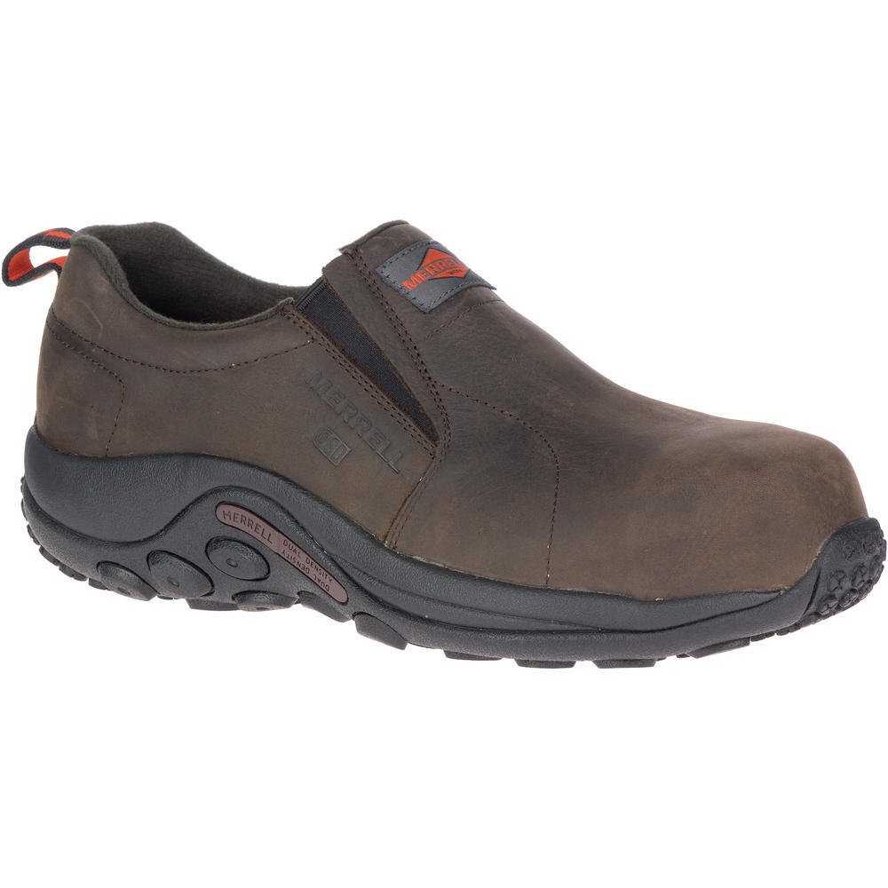 MERRELL WORK Men's Jungle Moc Leather Composite Toe SD+ Work Shoe Espresso - J099381 ESPRESSO - ESPRESSO, 9 Wide