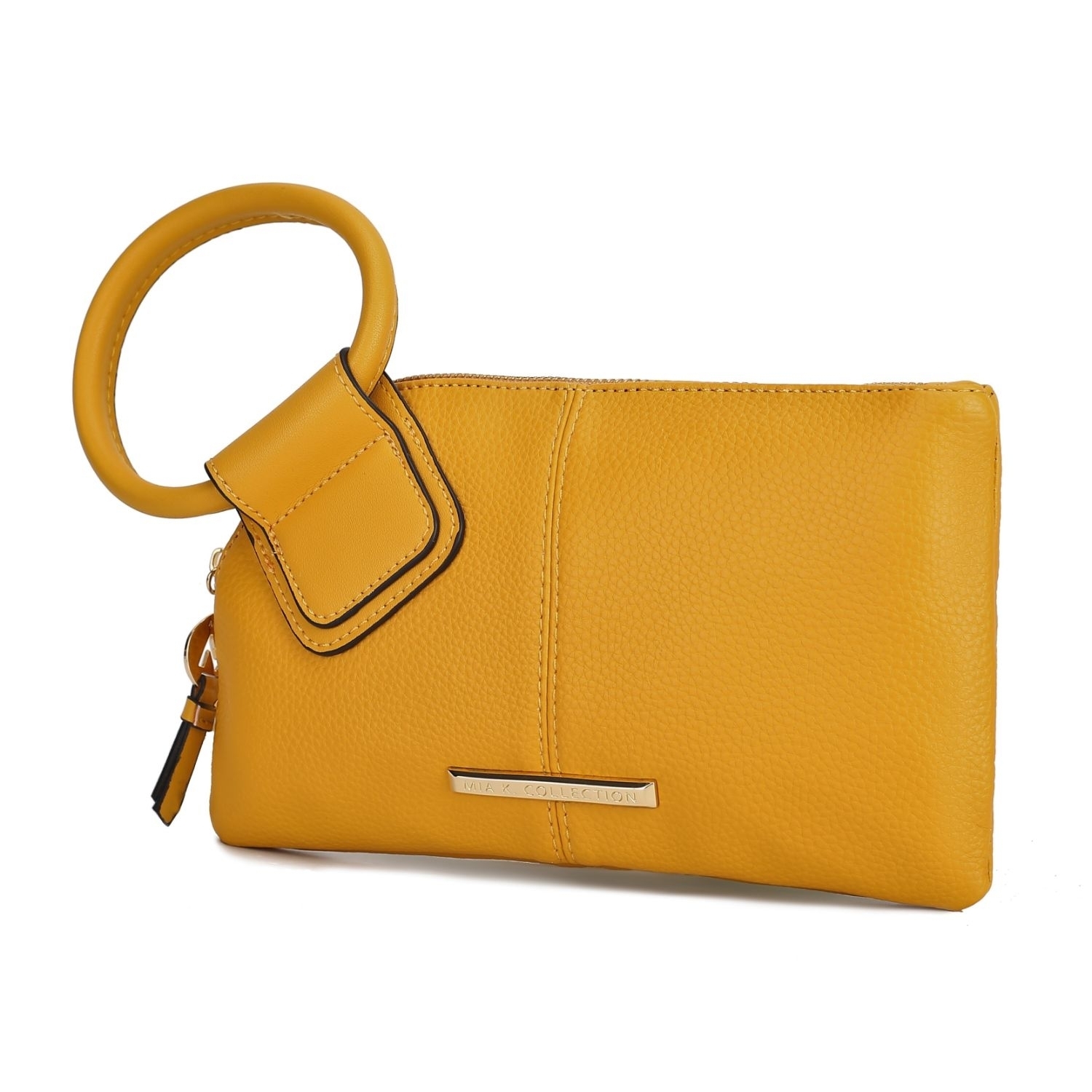 MKF Collection Luna Clutch Wristlet Bag By Mia K. - Mustard