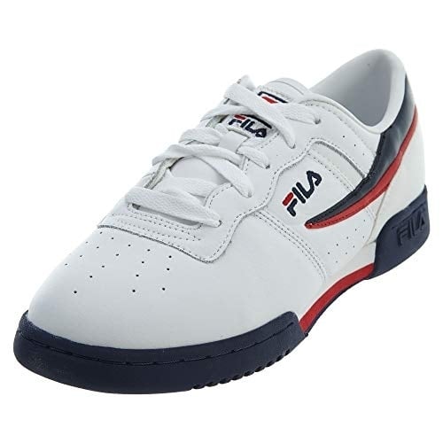 Fila Kids Original Fitness Shoes Red/Navy/White WHT/NVY/RED - WHITE/NAVY/RED, 2 Big Kid