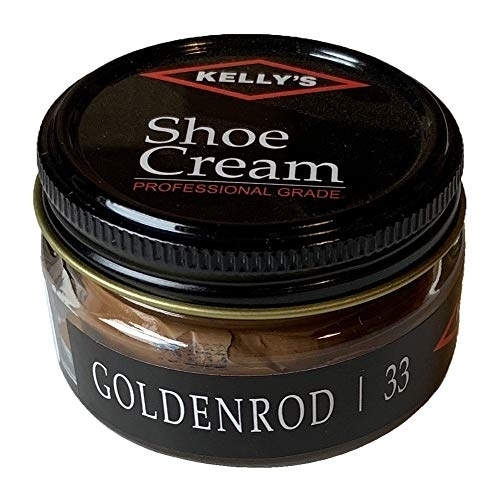 Kelly's Shoe Cream - Professional Shoe Polish - 1.5 Oz - Goldenrod 1.5 Ounce GOLDENROD