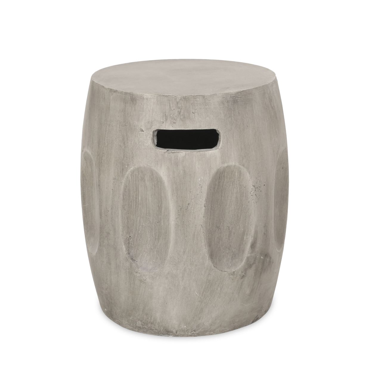 Riggs Indoor Contemporary Lightweight Concrete Accent Side Table