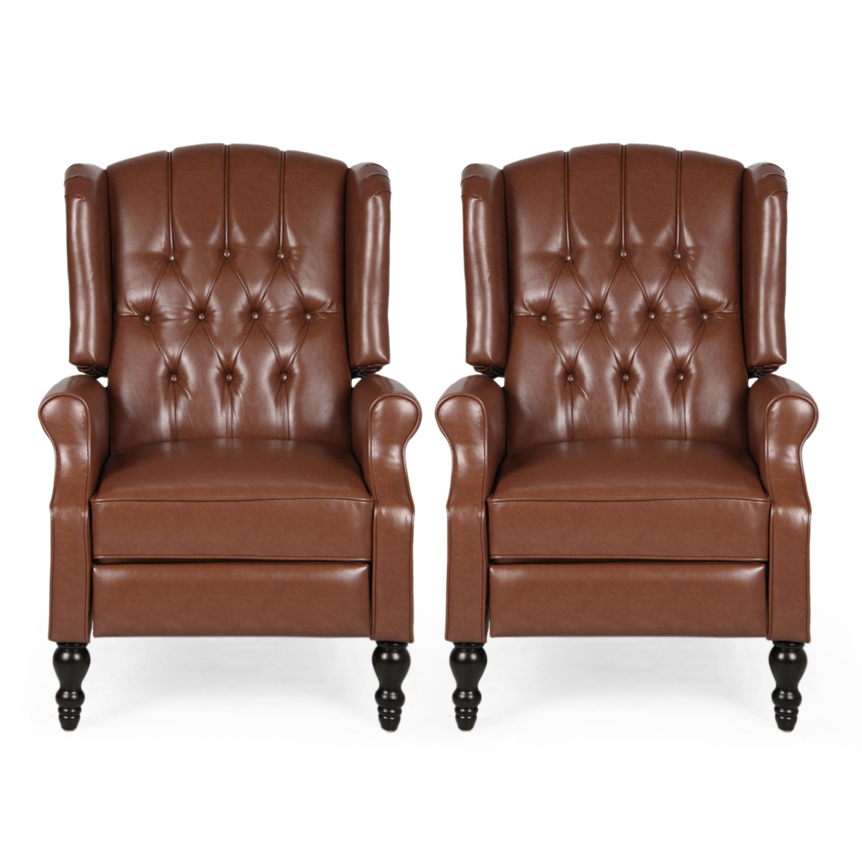 Temzyl Contemporary Tufted Recliners (Set Of 2)