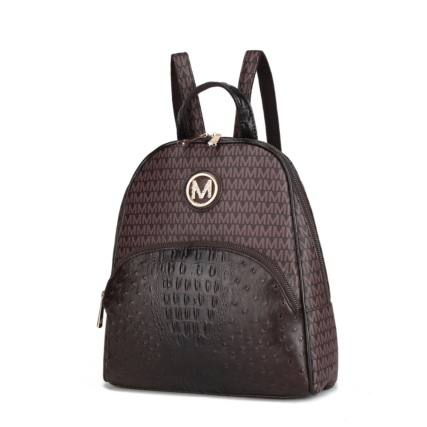 MKF Collection Olympia Backpack By Mia K - Brown
