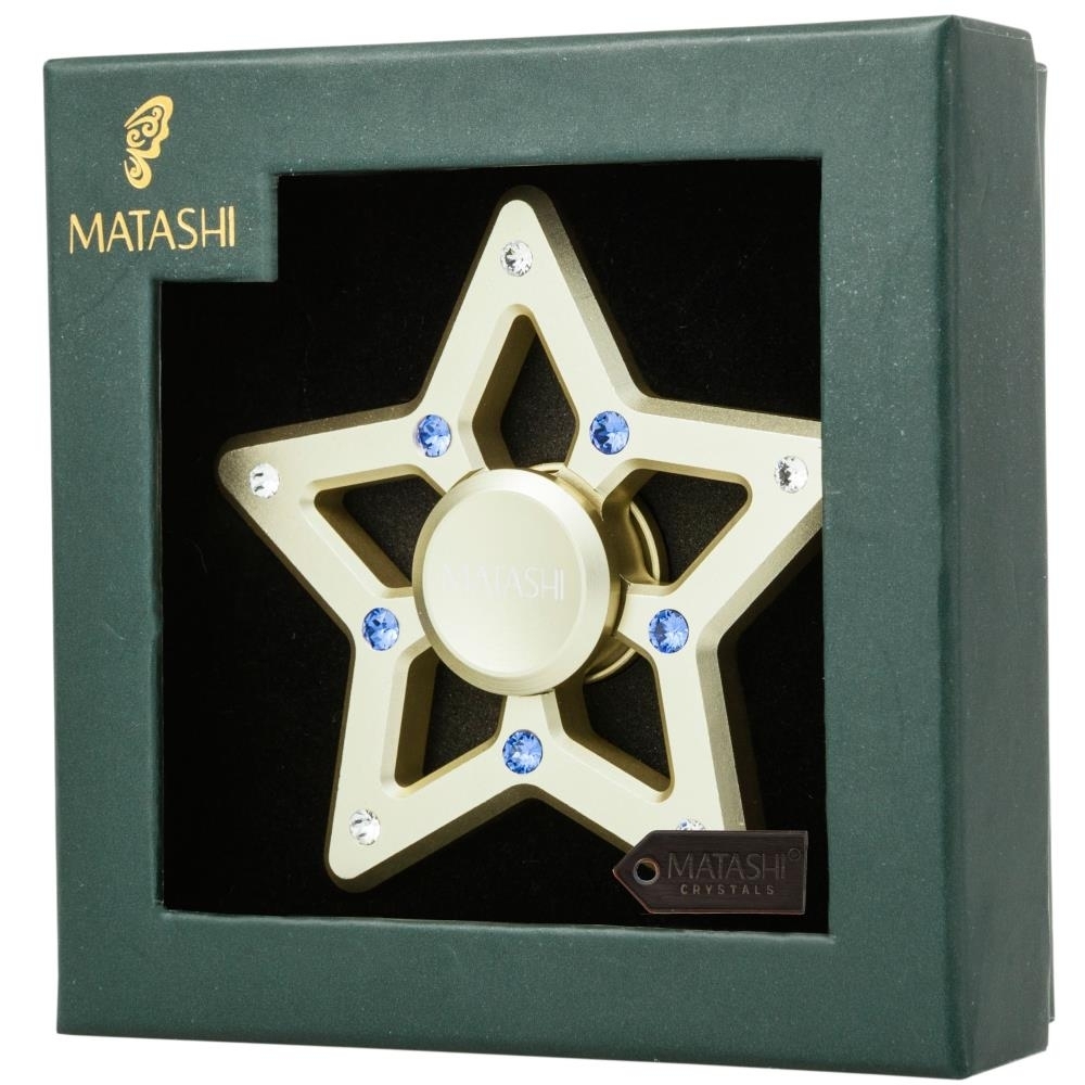 Matashi 24K Gold Plated Hanging Christmas Tree Star Ornament With Matashi Crystals Decorations For Holiday Wedding Party Tree Ornaments