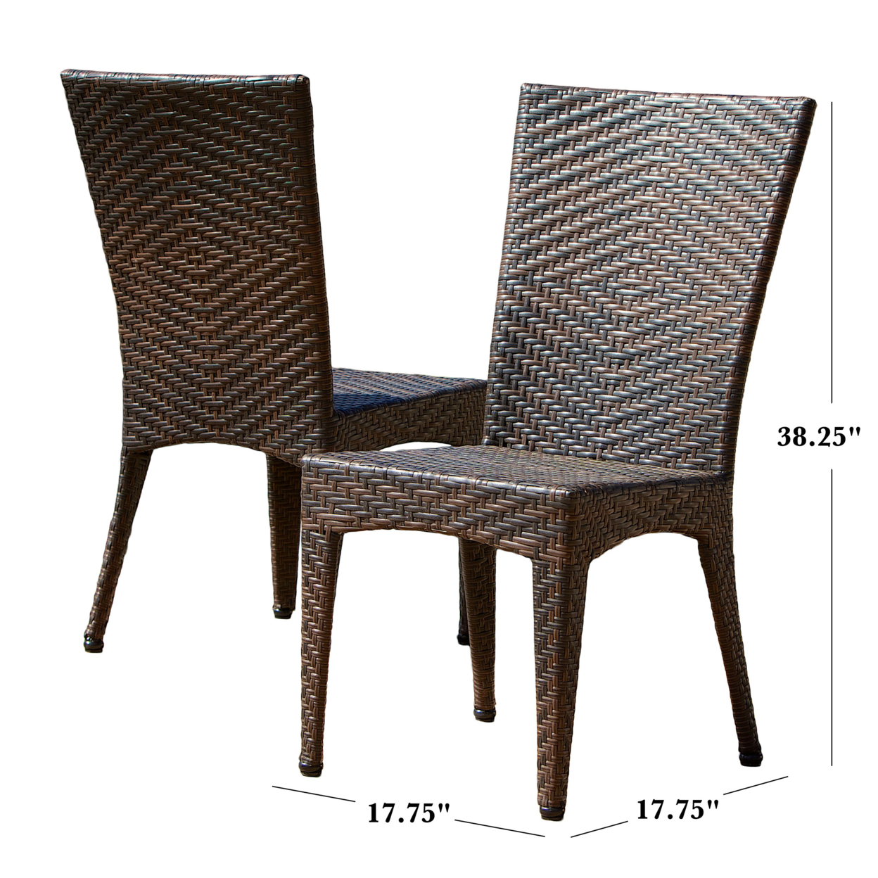 Solana Outdoor Wicker Chairs (Set Of 2)