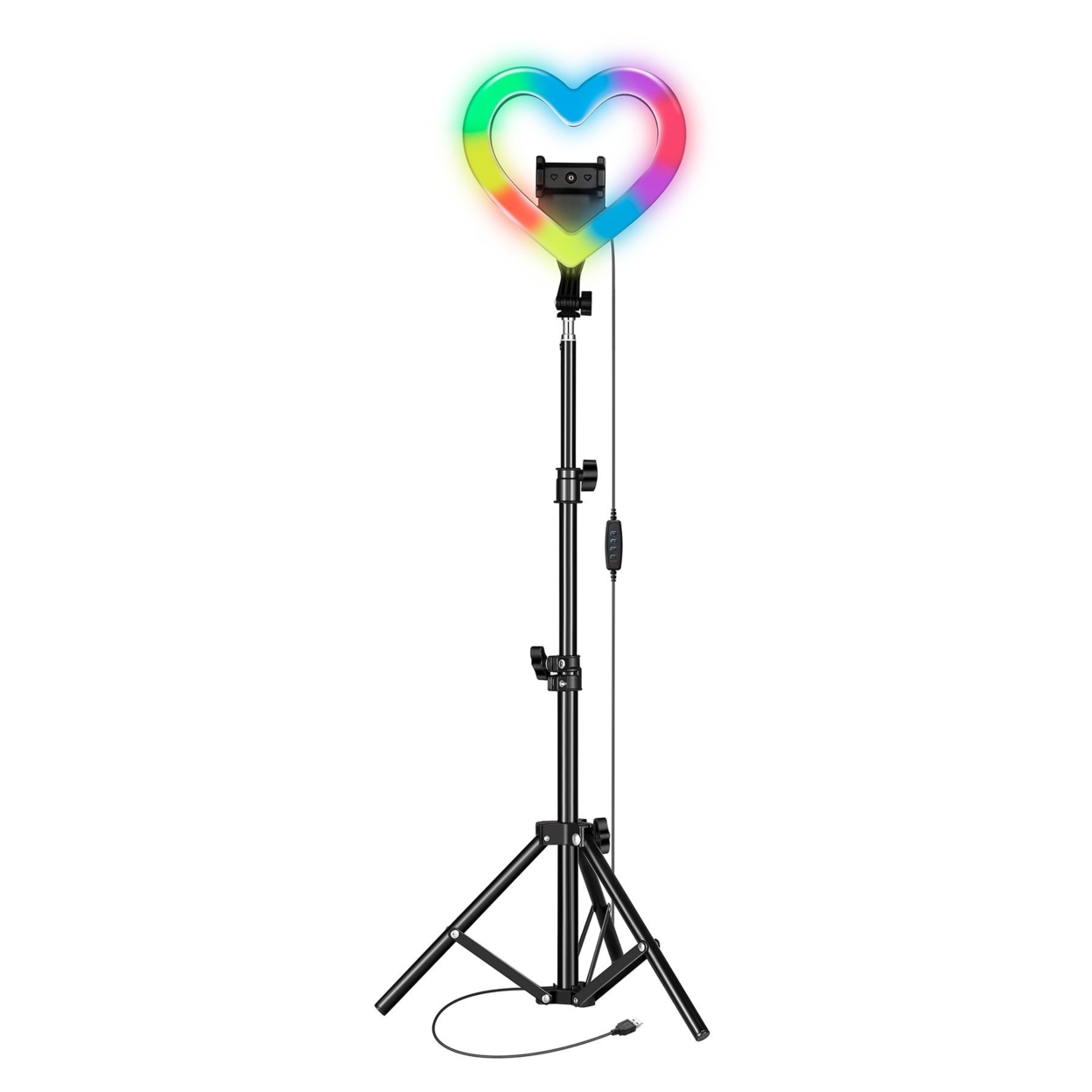 PRO Live Stream 10” Heart Ring Light With RGB (SC-2330RGB)