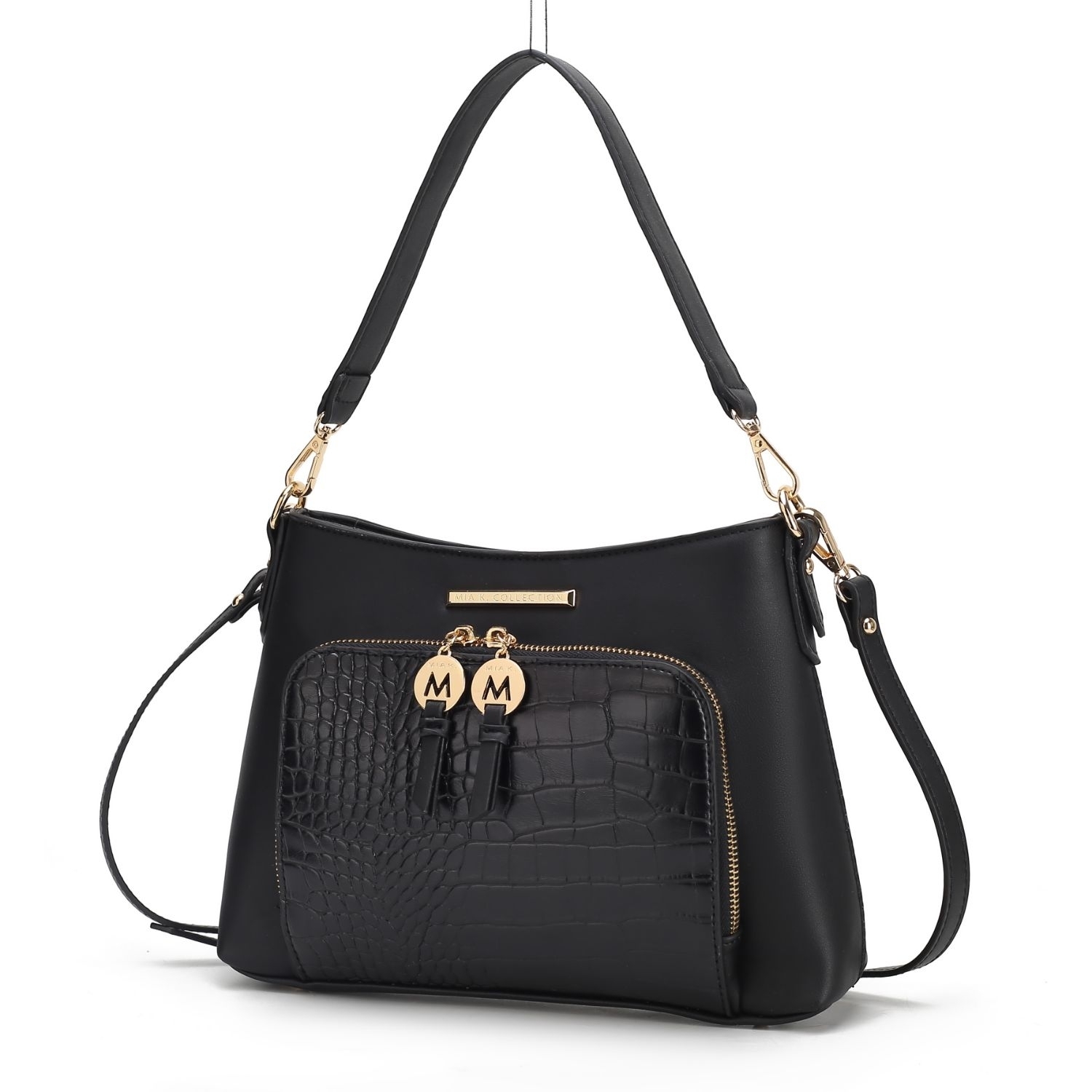 MKF Collection Anayra Shoulder Handbag By Mia K - Black