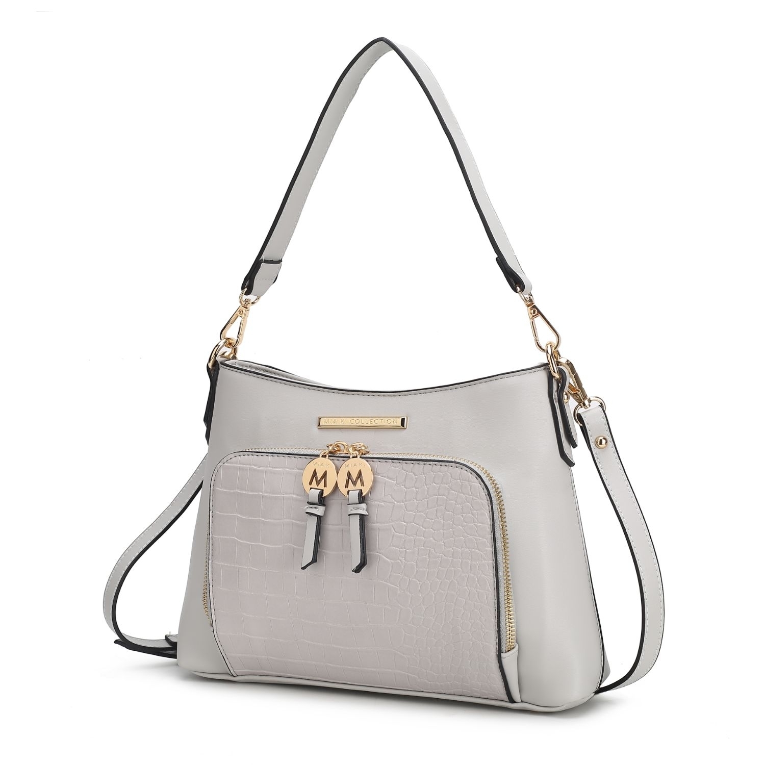 MKF Collection Anayra Shoulder Handbag By Mia K - Grey