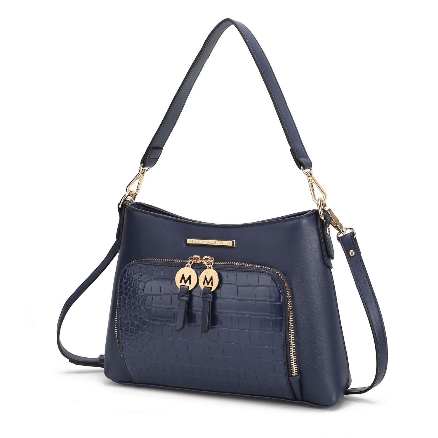 MKF Collection Anayra Shoulder Handbag By Mia K - Navy