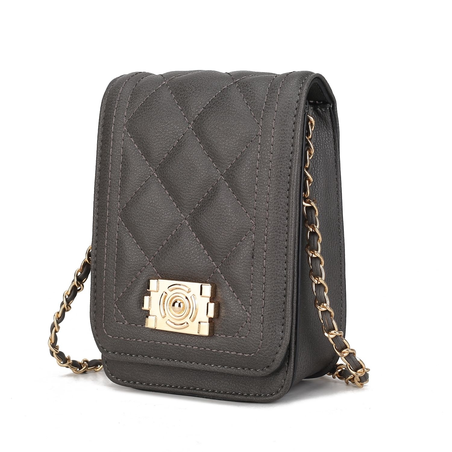 MKF Collection Gemma Crossbody Handbag By Mia K - Grey