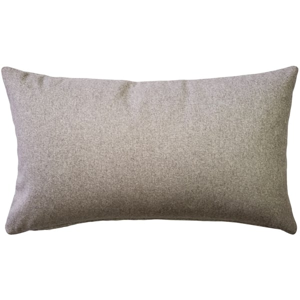 Telluride Gray Felt Coordinates Pillow 12x19 Inches Square, Complete Pillow With Polyfill Pillow Insert