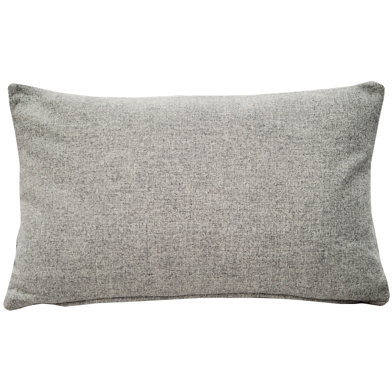 Vancouver Gray Felt Coordinates Pillow 12x19 Inches Square, Complete Pillow With Polyfill Pillow Insert