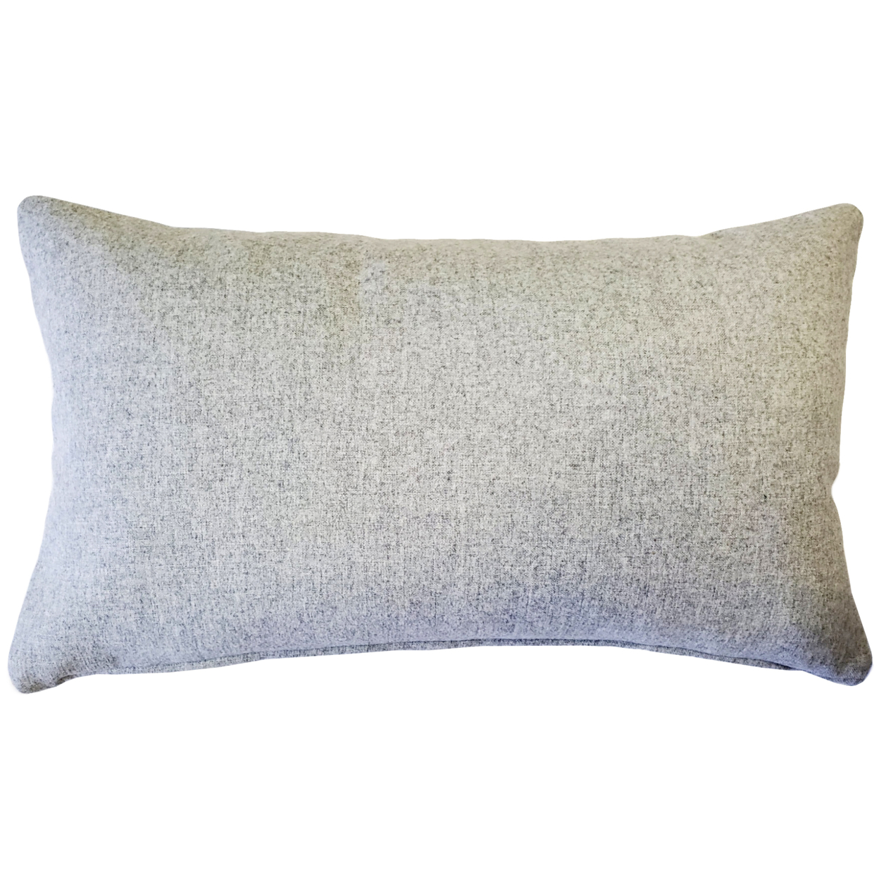 Lake Tahoe Gray Felt Coordinates Pillow 12x19 Inches Square, Complete Pillow With Polyfill Pillow Insert
