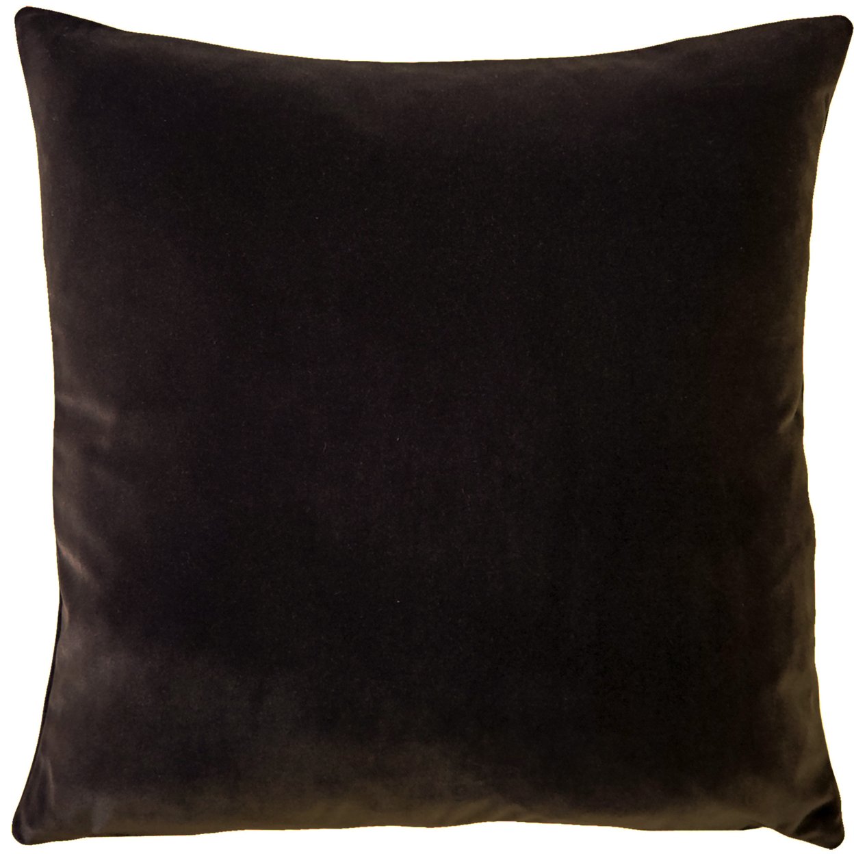 Castello Velvet Throw Pillows, Complete Pillow With Polyfill Pillow Insert (18 Colors, 3 Sizes) - Black, 12x20