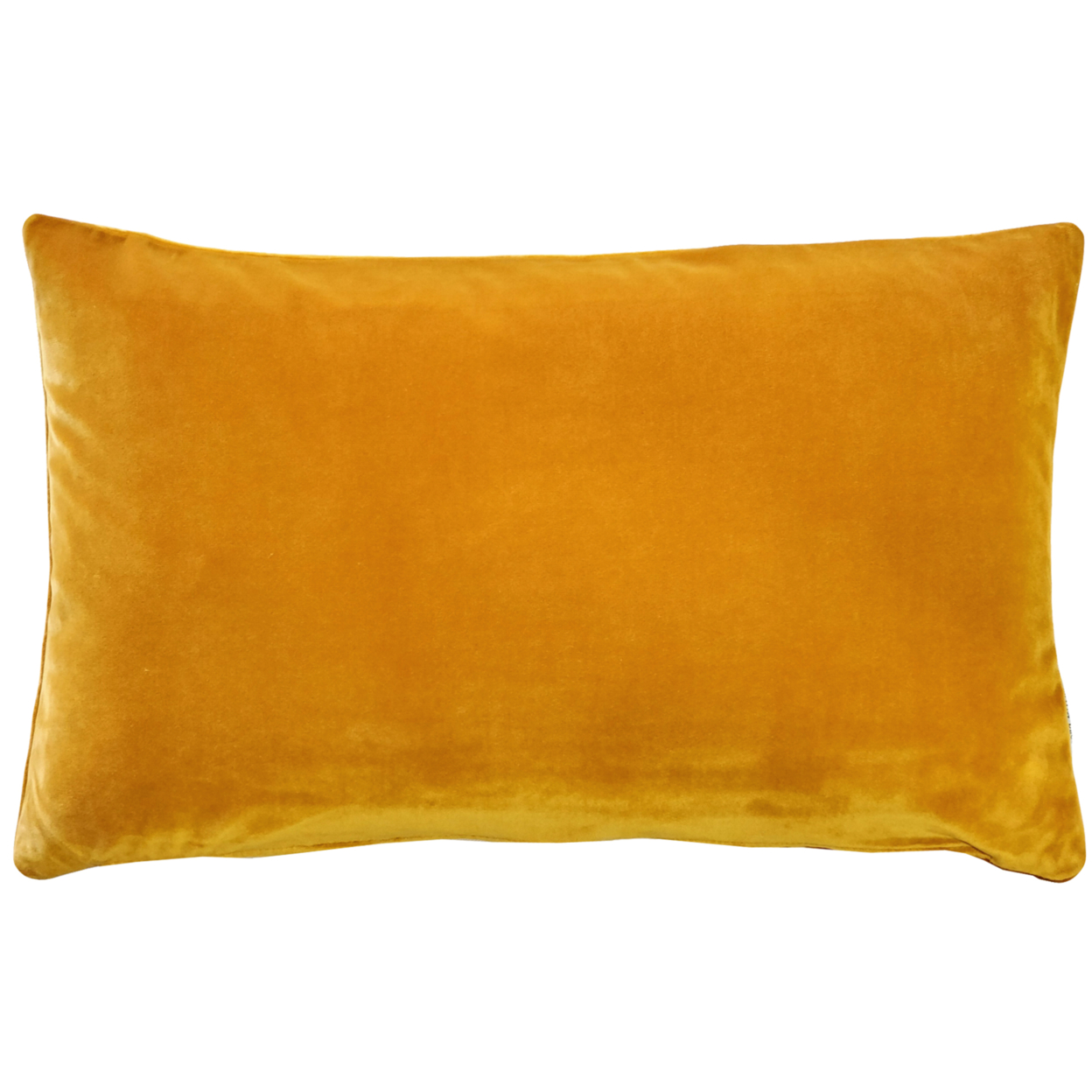 Castello Velvet Throw Pillows, Complete Pillow With Polyfill Pillow Insert (18 Colors, 3 Sizes) - Deep Yellow, 12x20