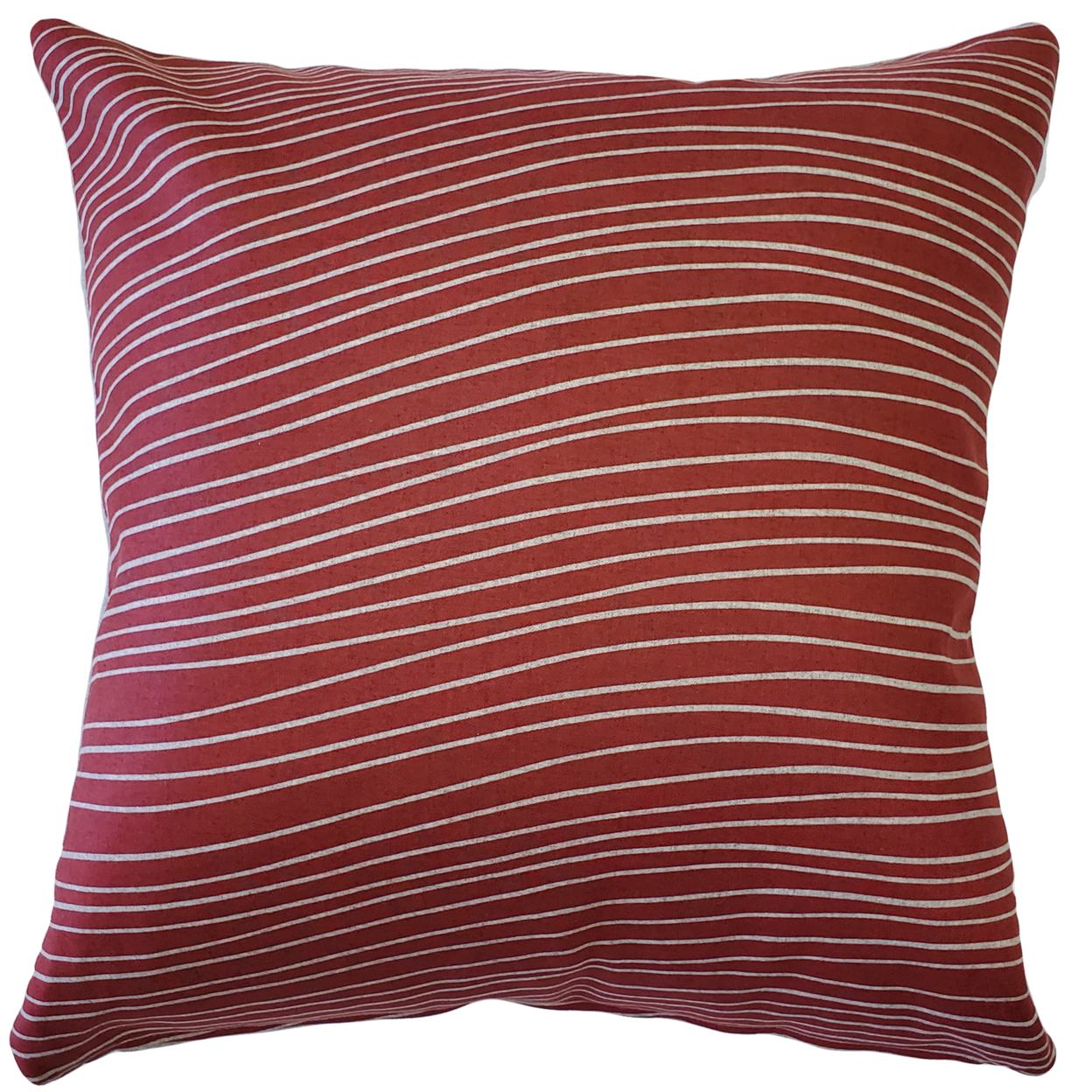 Meraki Spanish Red Throw Pillow 19x19 Inches Square, Complete Pillow With Polyfill Pillow Insert