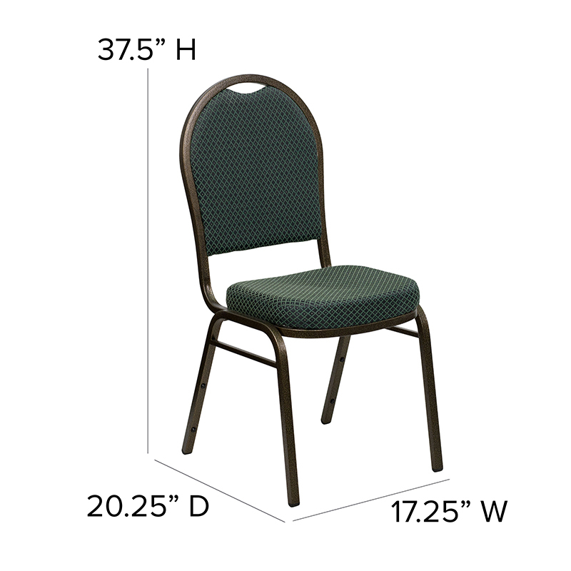 Green Fabric Banquet Chair