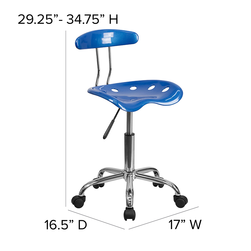 Bright Blue Tractor Task Chair