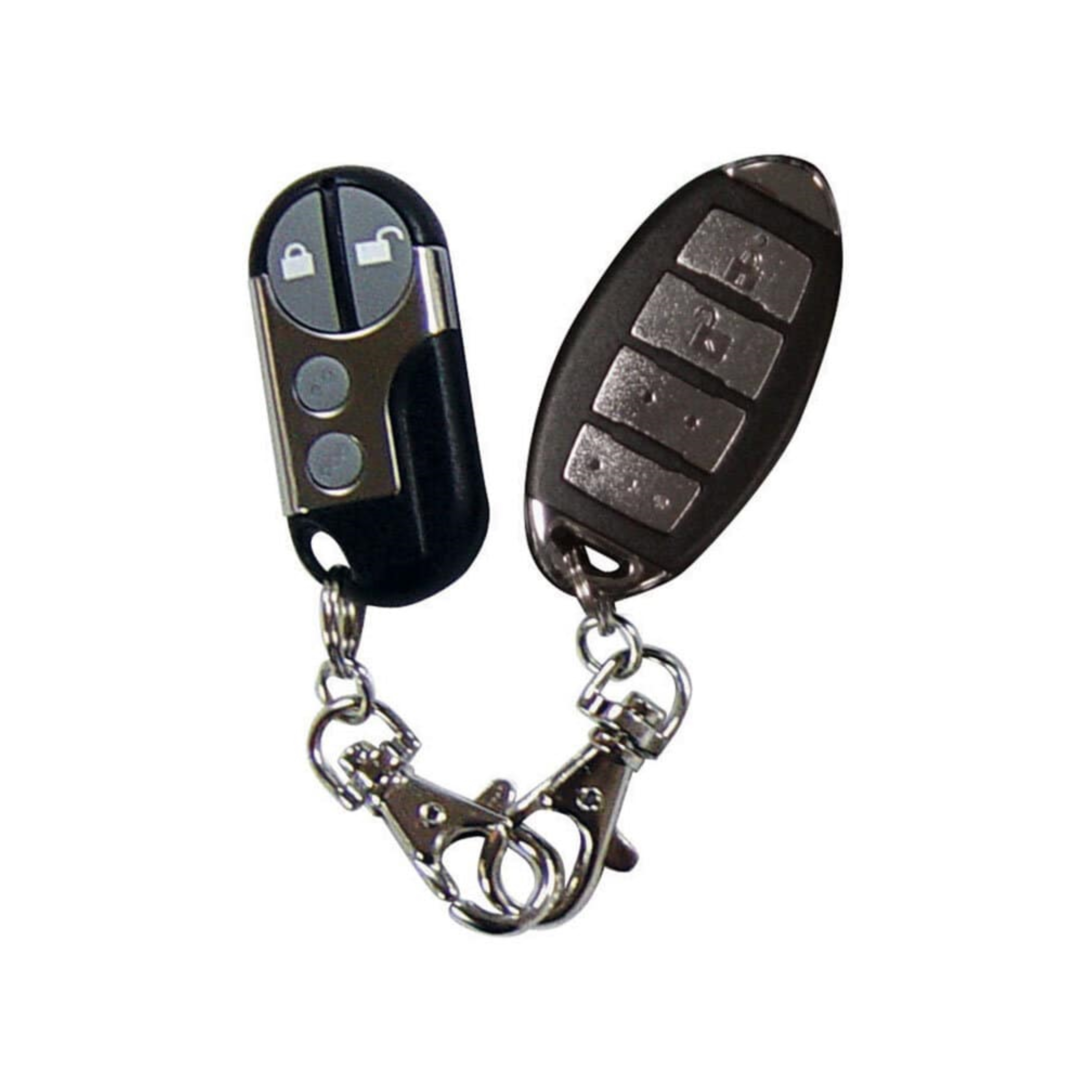 Excalibur Alarms Omega Key-less Entry And Security Starter Interrupt Two 4 Button Transmitters