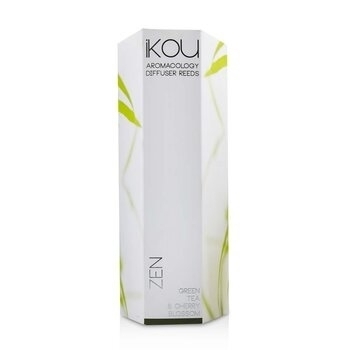 IKOU Aromacology Diffuser Reeds - Zen (Green Tea & Cherry Blossom - 9 Months Supply) 175ml