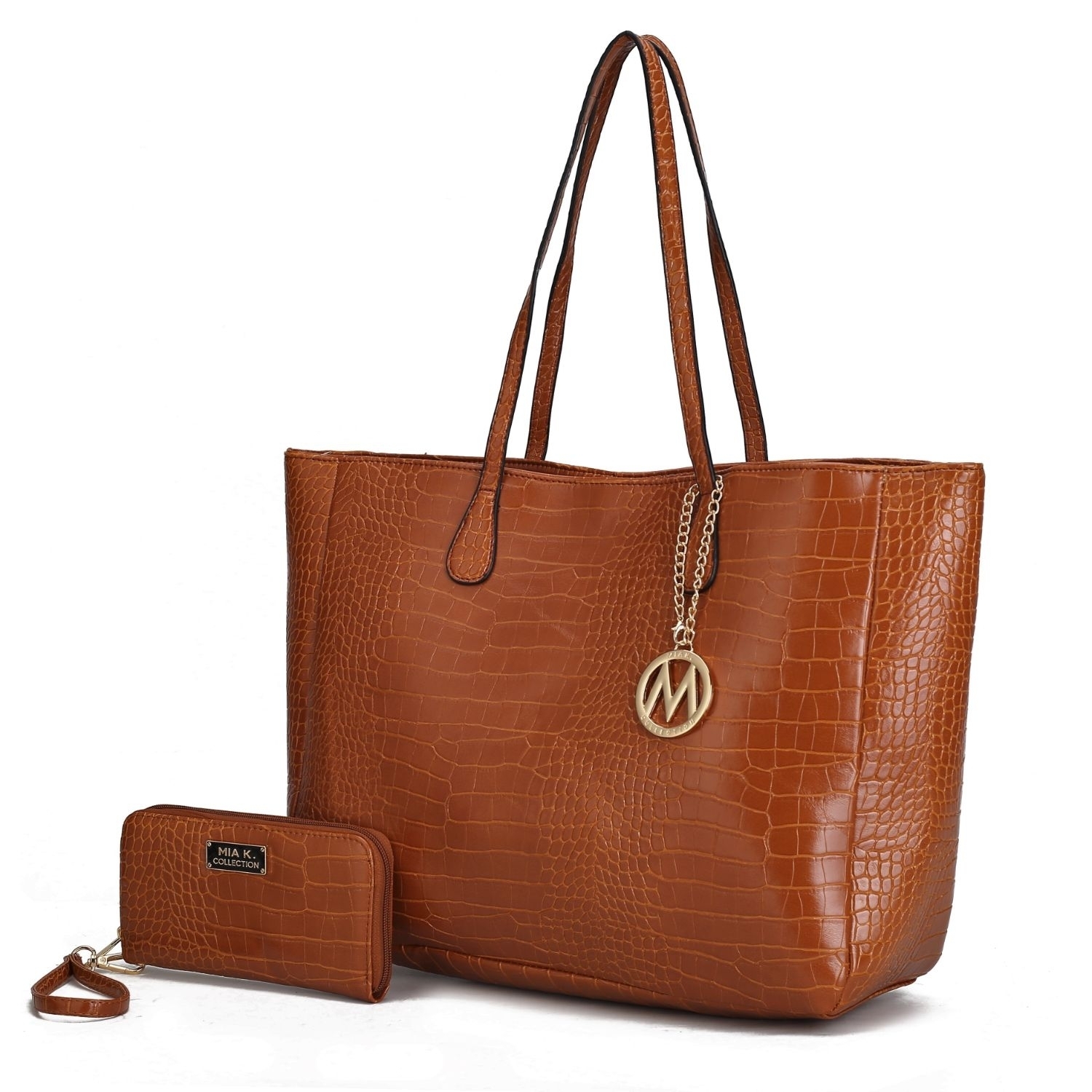 MKF Collection Sadie Oversize Tote Handbag & Wallet Set - Taupe