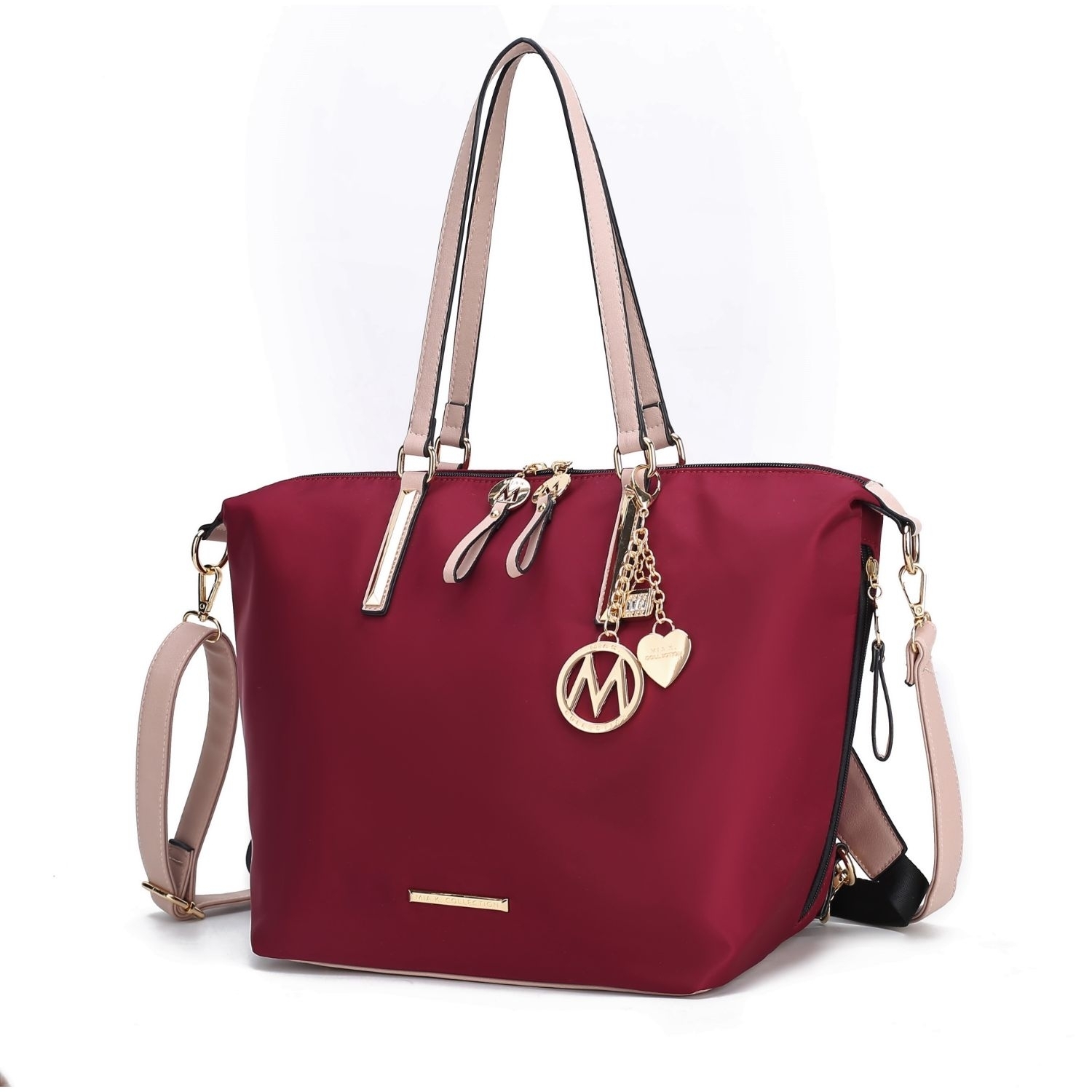 MKF Collection Layla Tote + Backpack By Mia K. - Wine Blush