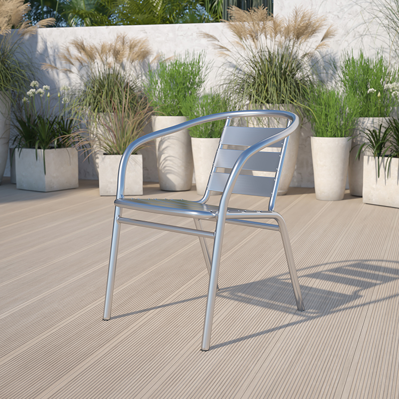 Indoor Outdoor Stack Chair Aluminum
