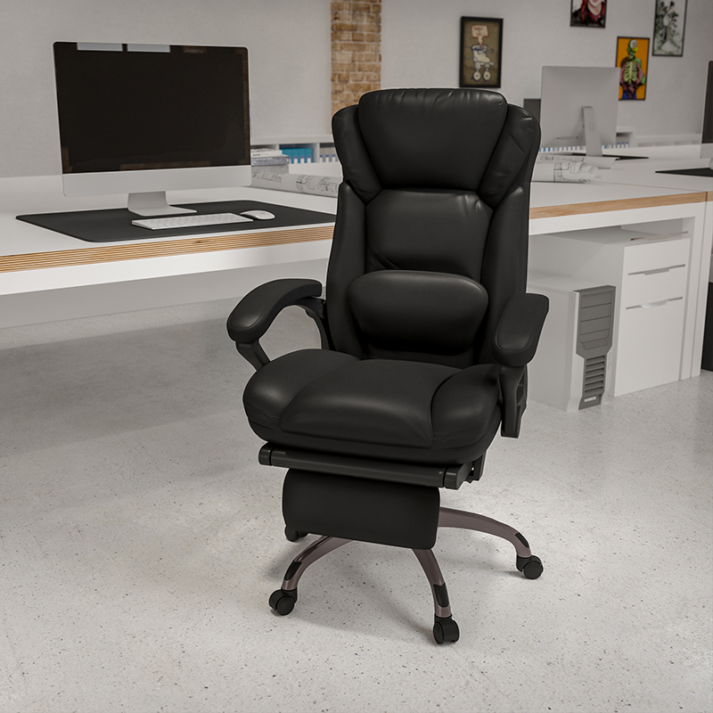 High Back Black Leatherutive Reclining Swivel Office Chair BT-90279H-GG