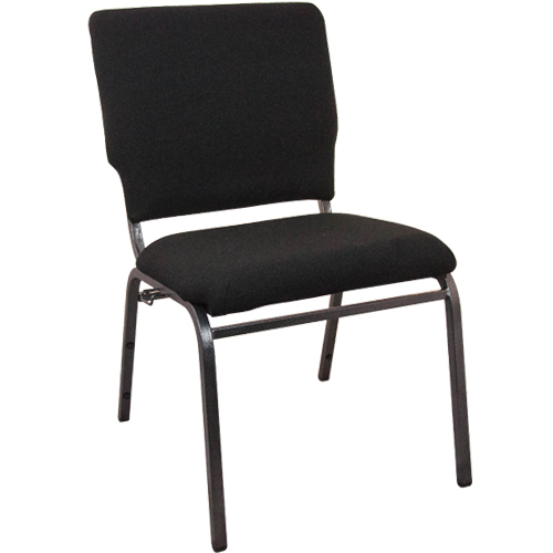 Advantage Black Multipurpose Church Chairs - 18.5 In. Wide SEPCHT185-108