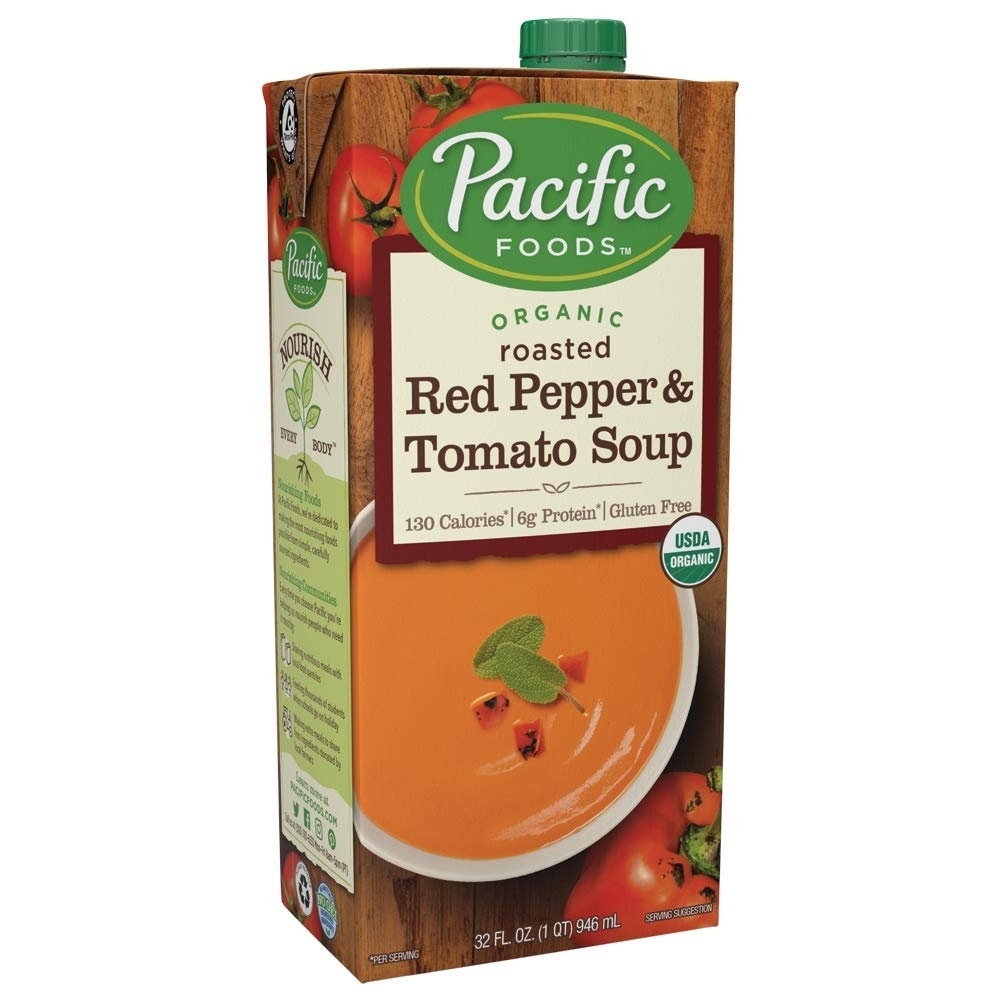 Pacific Organic Soup, Roasted Red Pepper & Tomato, 32 Ounce (Pack Of 6)