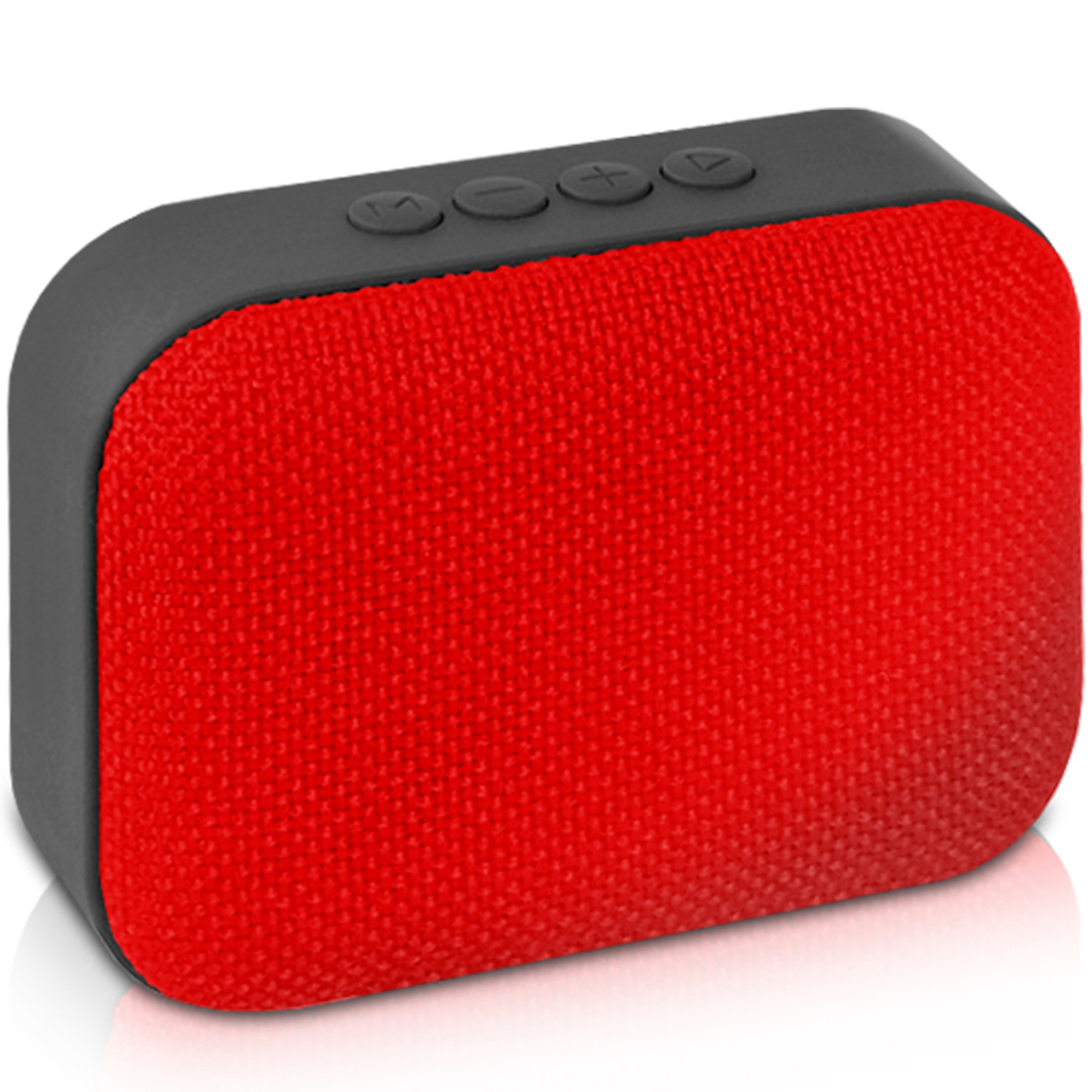 Technical Pro Portable Rechargeable Bluetooth Speaker With FM Radio, For Home And Travel (Red)