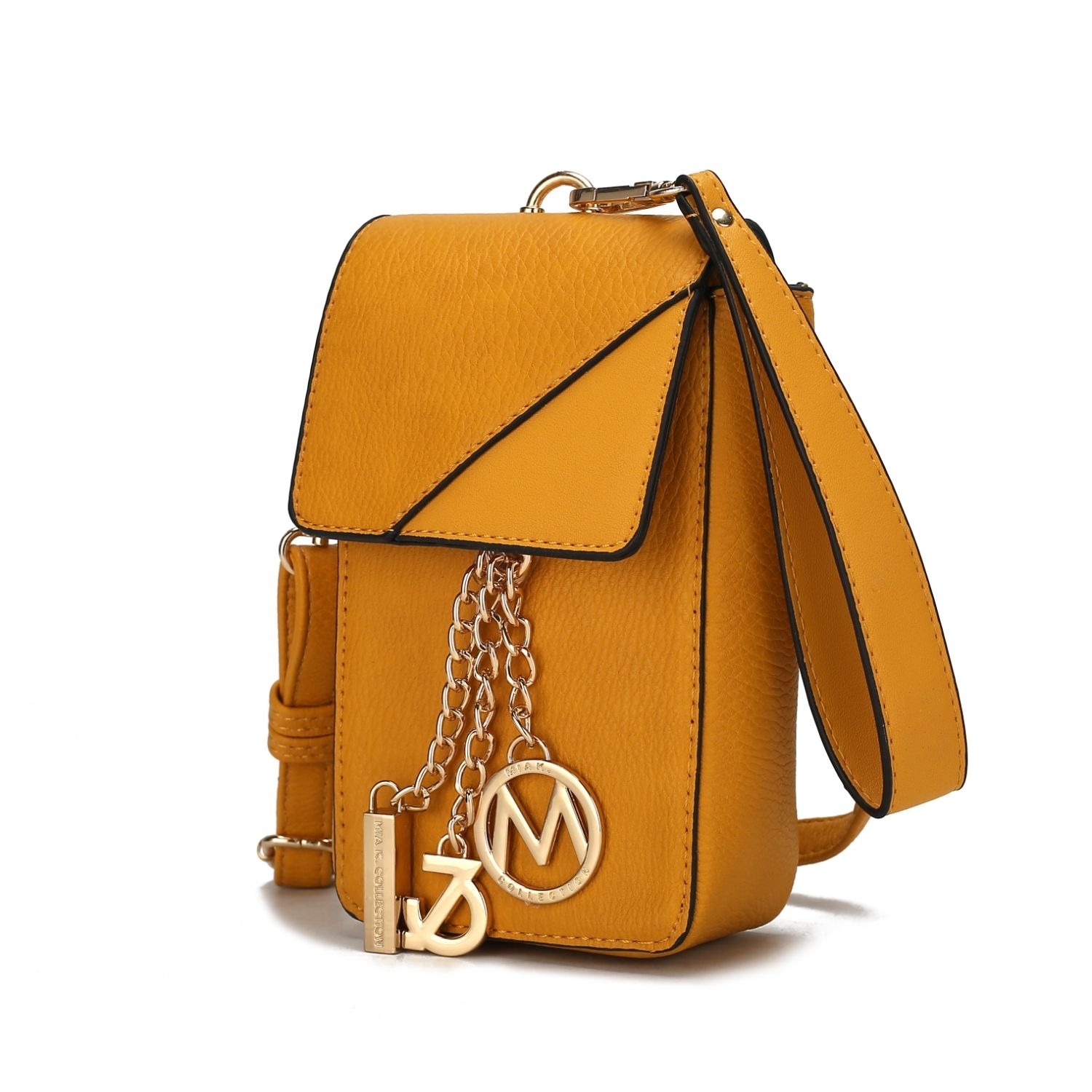 MKF Collection Hannah Crossbody & Wristlet Handbag By Mia K. - Yellow