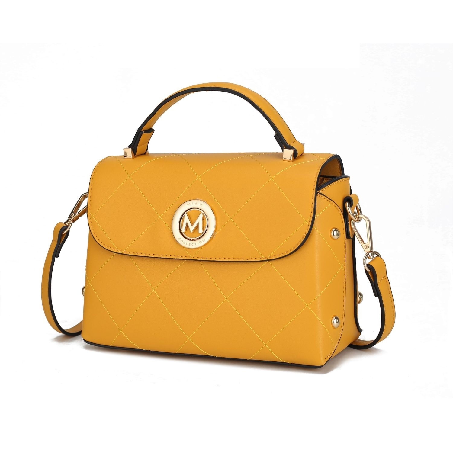 MKF Collection Tyra Crossbody Handbag By Mia K. - Yellow