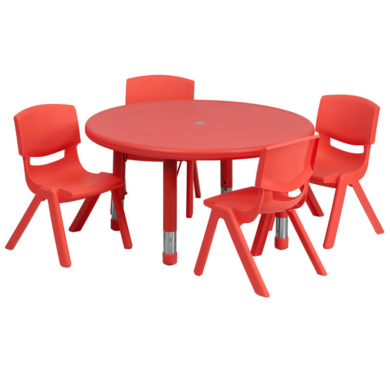 33RD Activity Table Set, Red