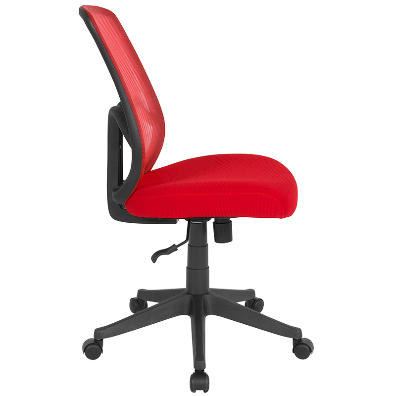 Red High Back Mesh Chair