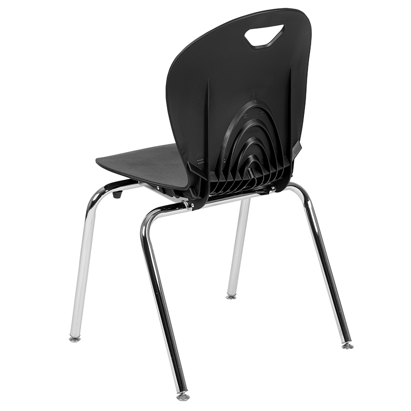 Black Student Stack Chair 18