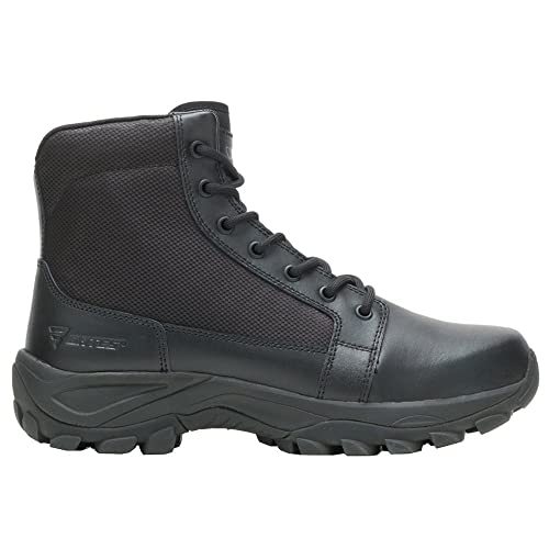 Bates Men's Fuse Mid 6-inch Side Zip Boot Black - E06506 BLACK - BLACK, 7
