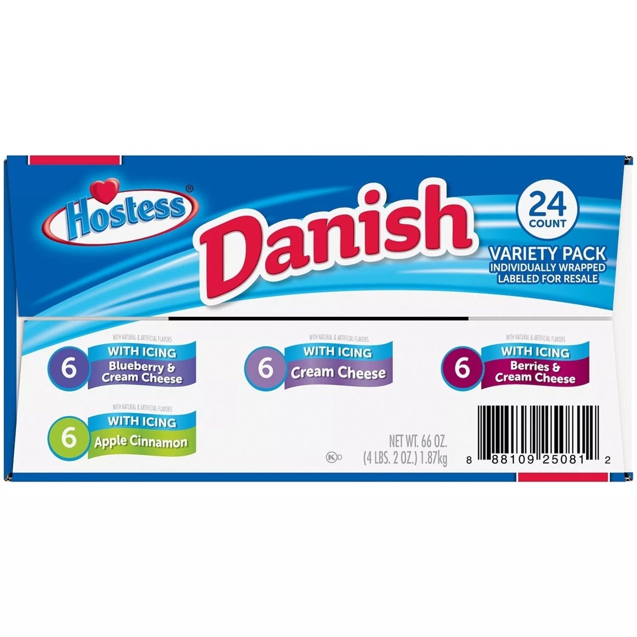 Hostess Danish Claw Variety Pack (24 Count)