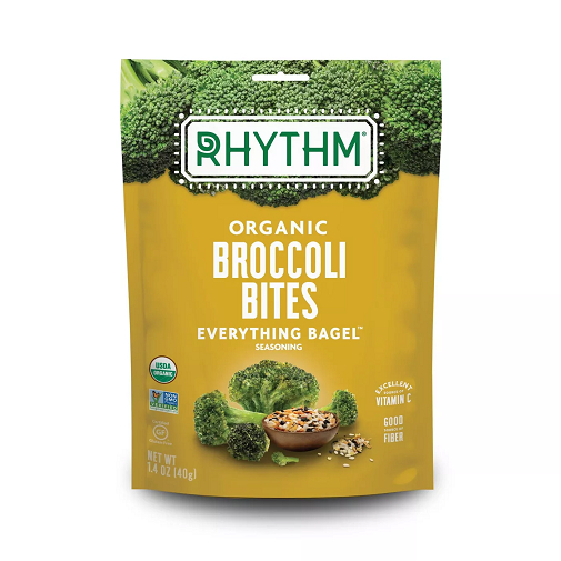 Rhythm Organic Broccoli Bites Everything Bagel