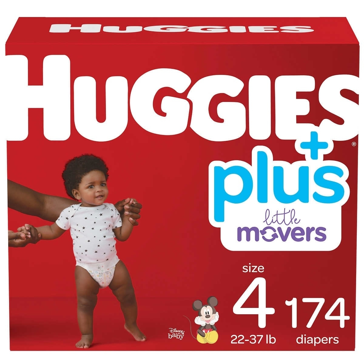 Huggies Plus Diapers, Size 4, 174 Count