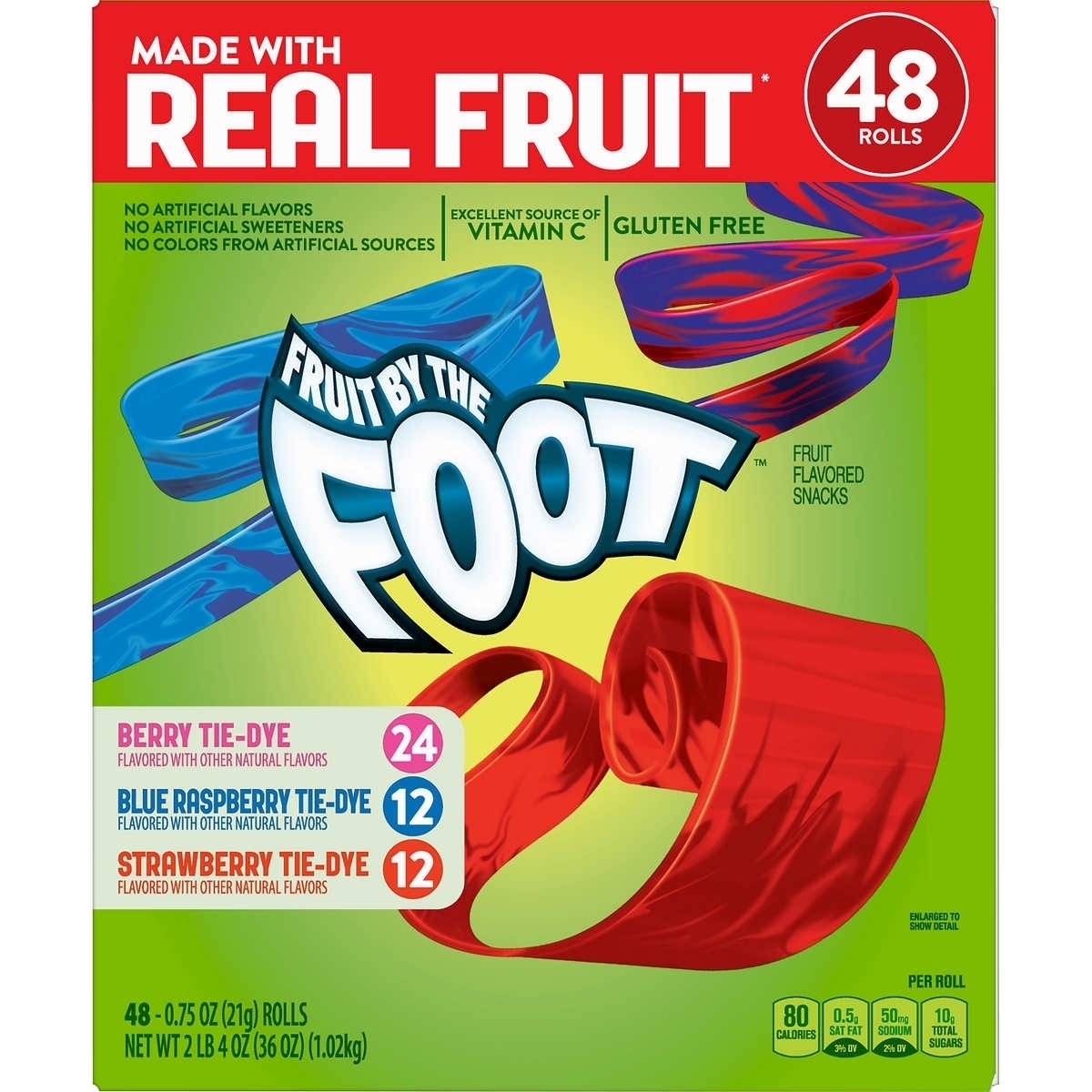 Fruit By The Foot, Variety Pack, 0.75 Ounce (48 Count)