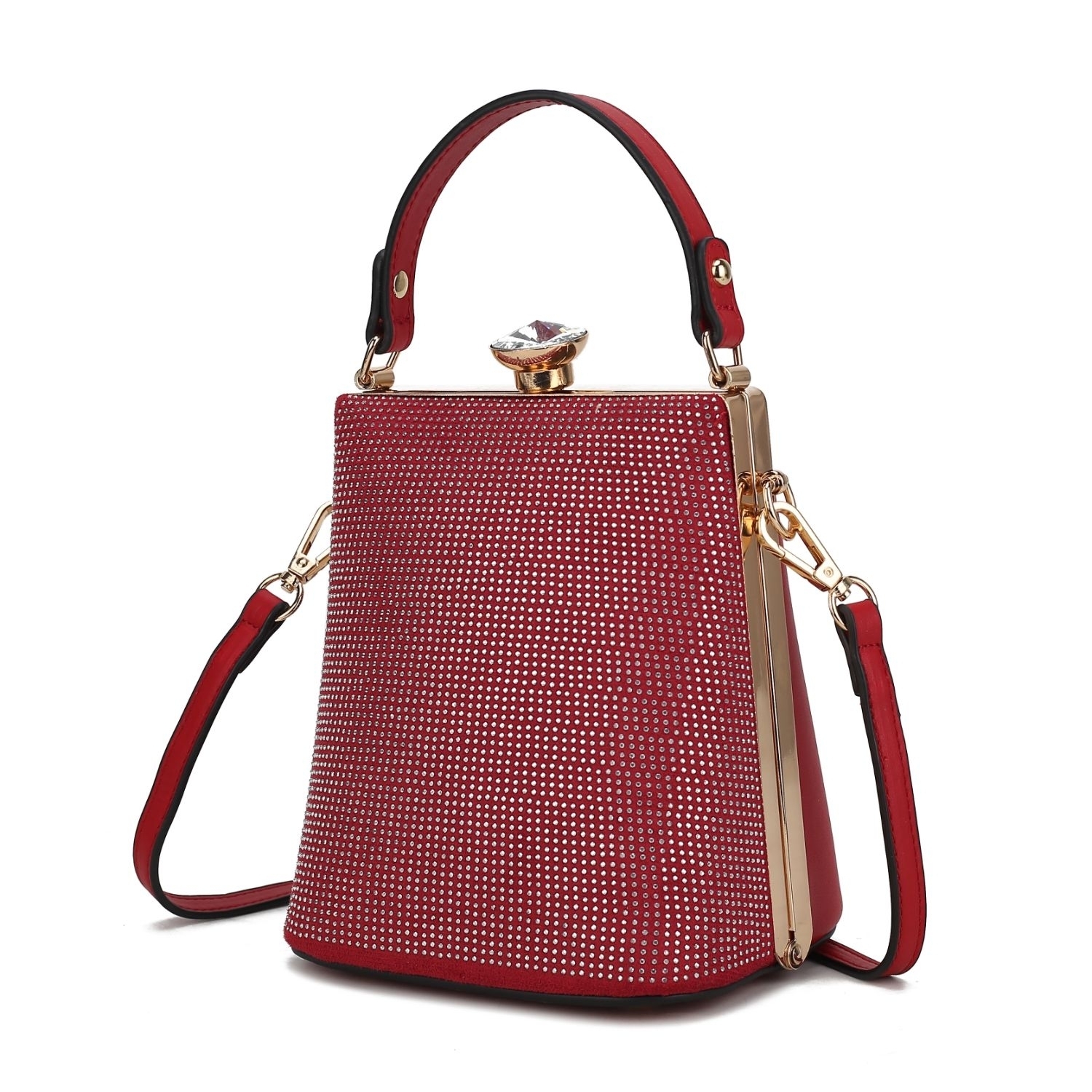 MKF Collection Taliah Clutch Handbag By Mia K - Red