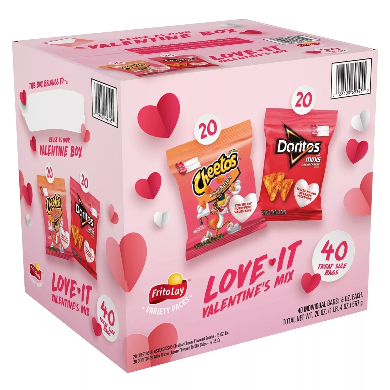 Frito Lay Cheetos & Doritos Valentine's Mix (40 Count)