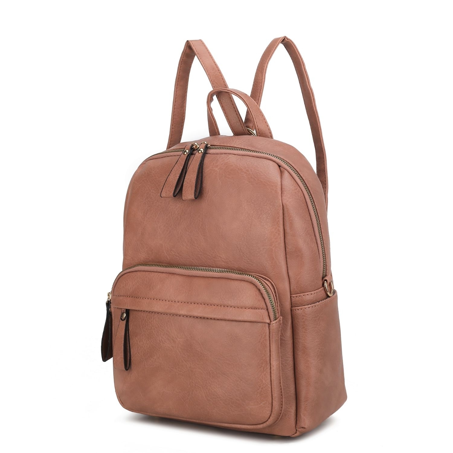 MKF Collection Yolane Backpack Convertible Crossbody Handbag By Mia K - Dusty Pink