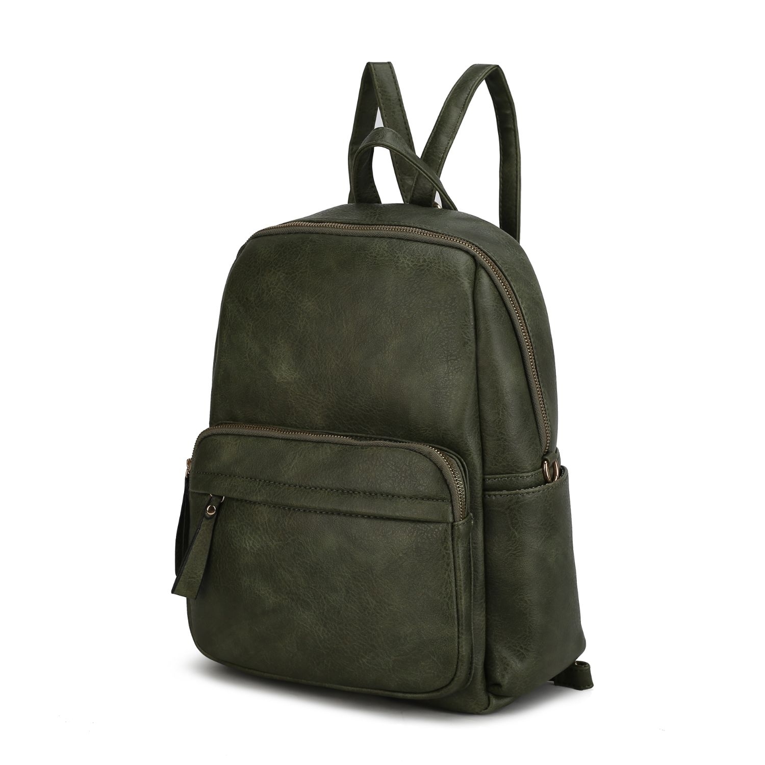 MKF Collection Yolane Backpack Convertible Crossbody Handbag By Mia K - Olive