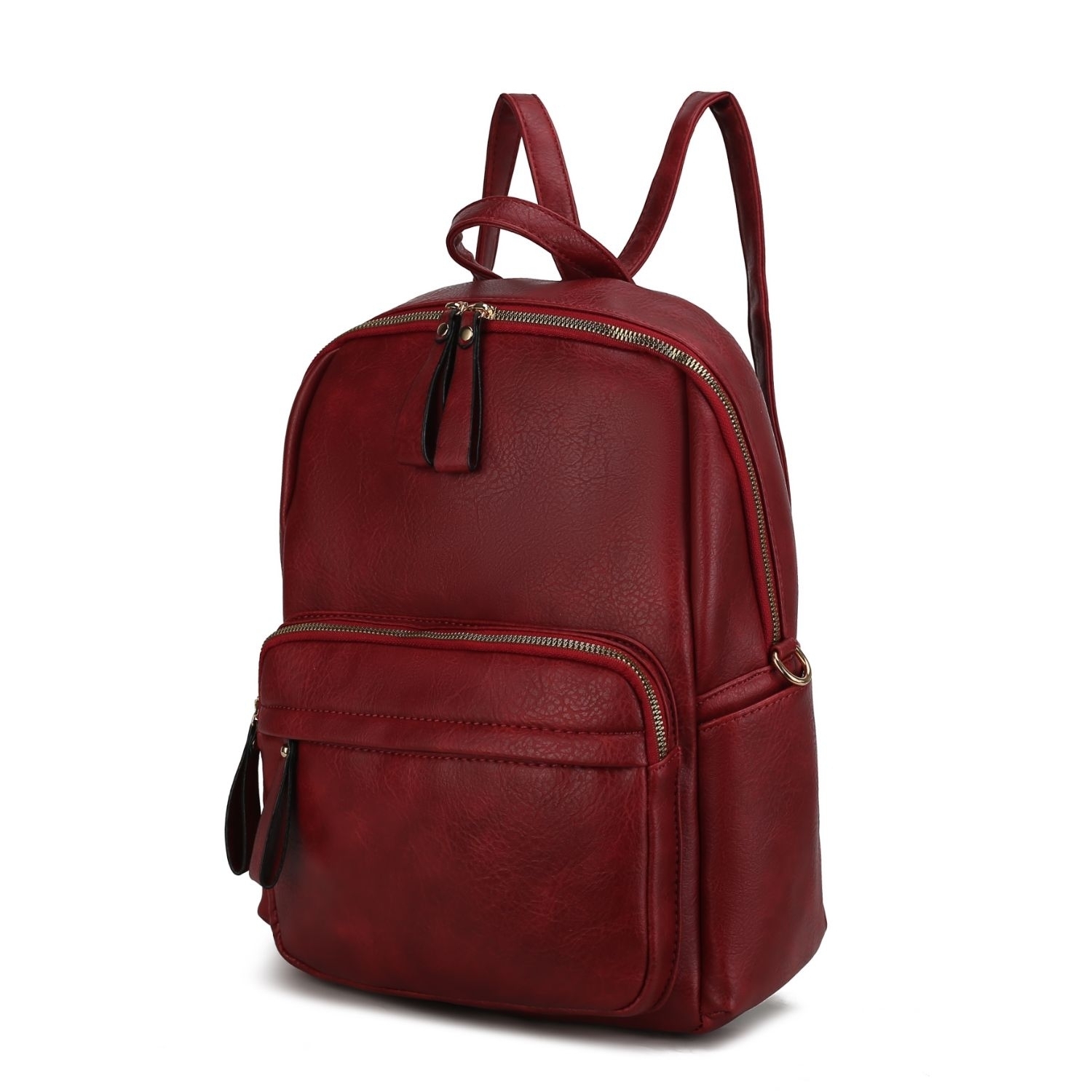 MKF Collection Yolane Backpack Convertible Crossbody Handbag By Mia K - Red