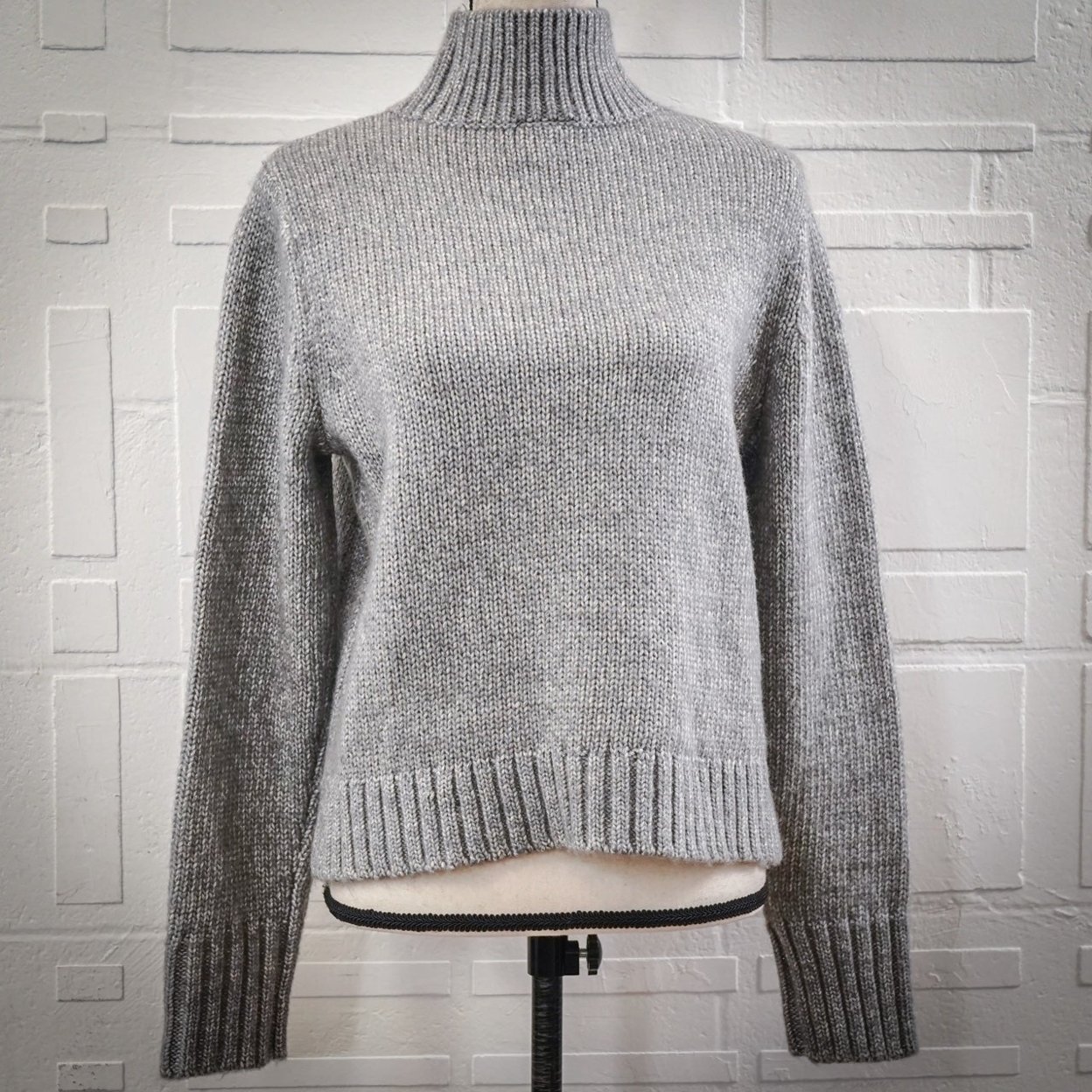Ann Taylor Mock Neck Drop Shoulder Sweater, Medium